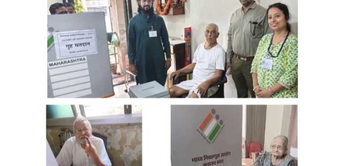 746 elders and Disabled persons did house voting in Thane district